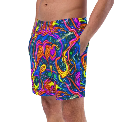 Galaxy Groove on a Swim Trunks