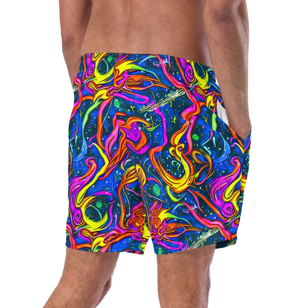Galaxy Groove on Swim Trunks — Right Back