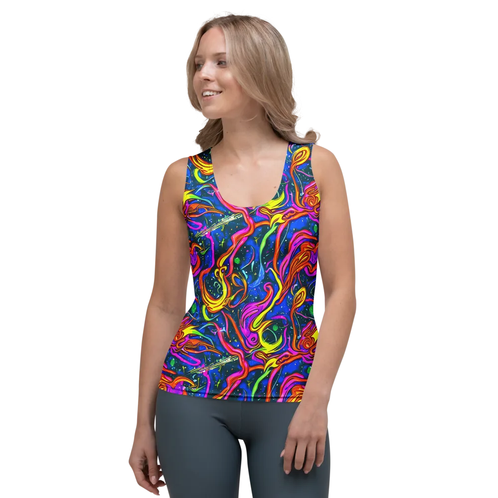 Galaxy Groove on Women's Tank Top — Front