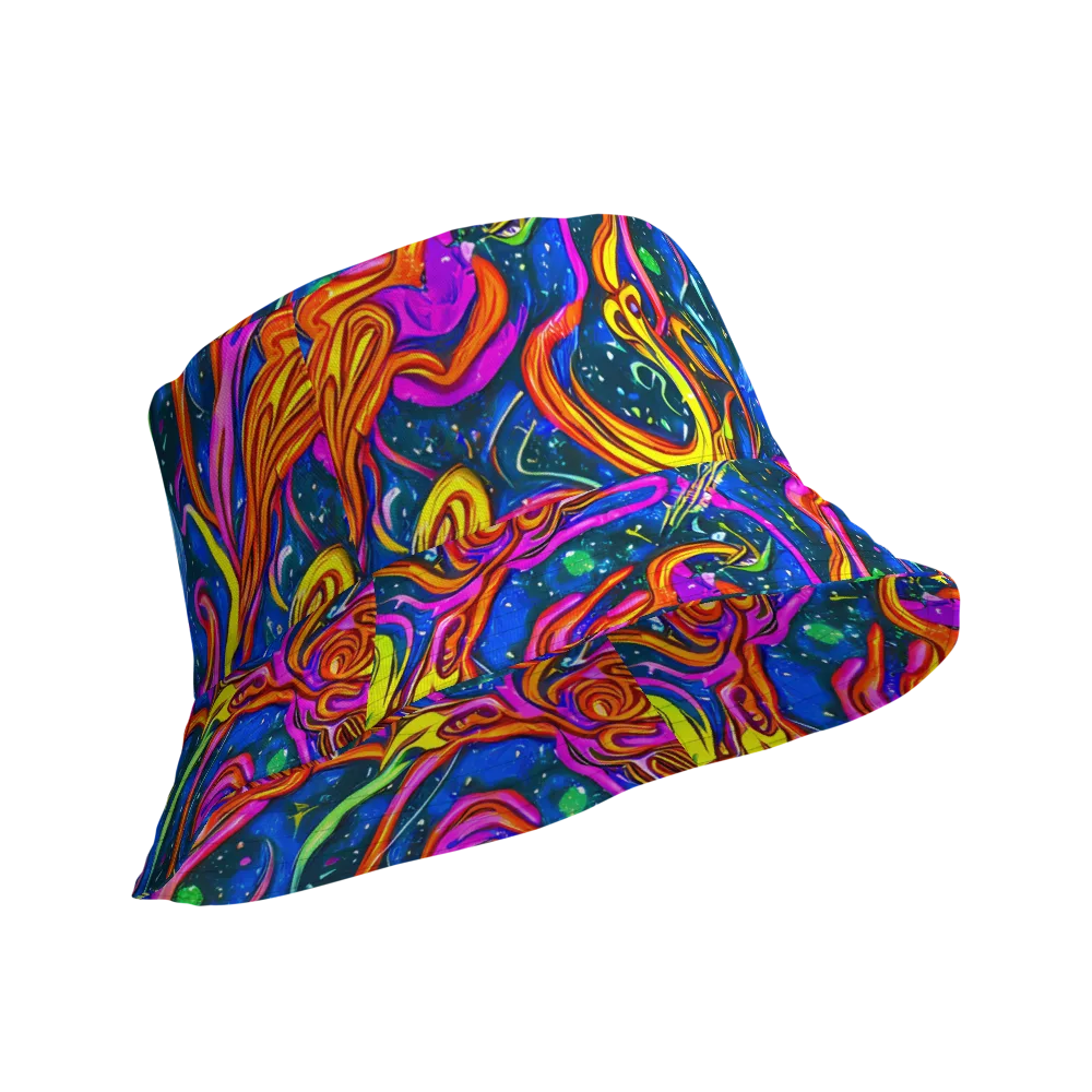 Galaxy Groove on Reversible Bucket Hat — Product details Outside