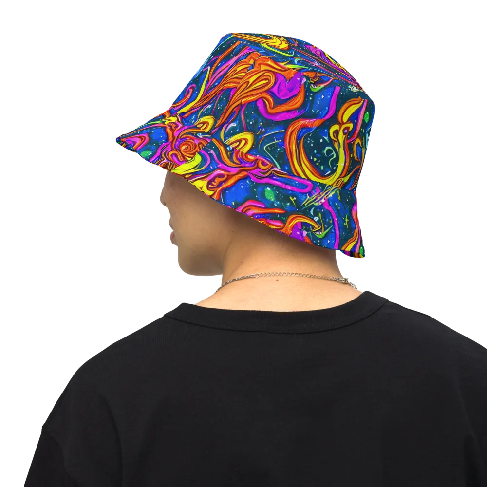 Galaxy Groove on Reversible Bucket Hat — Back Inside