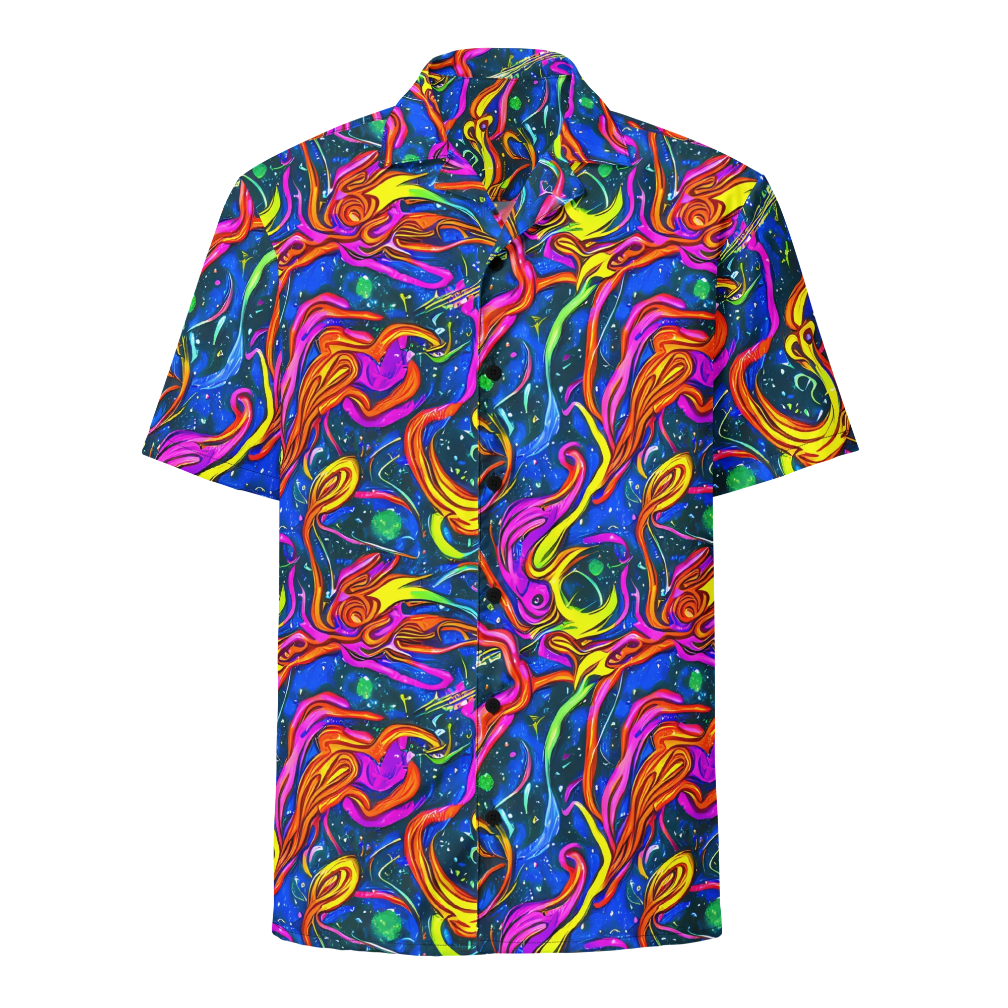 Galaxy Groove on Button Shirt — Front