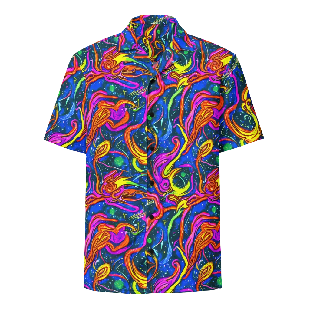Galaxy Groove on Button Shirt — Front