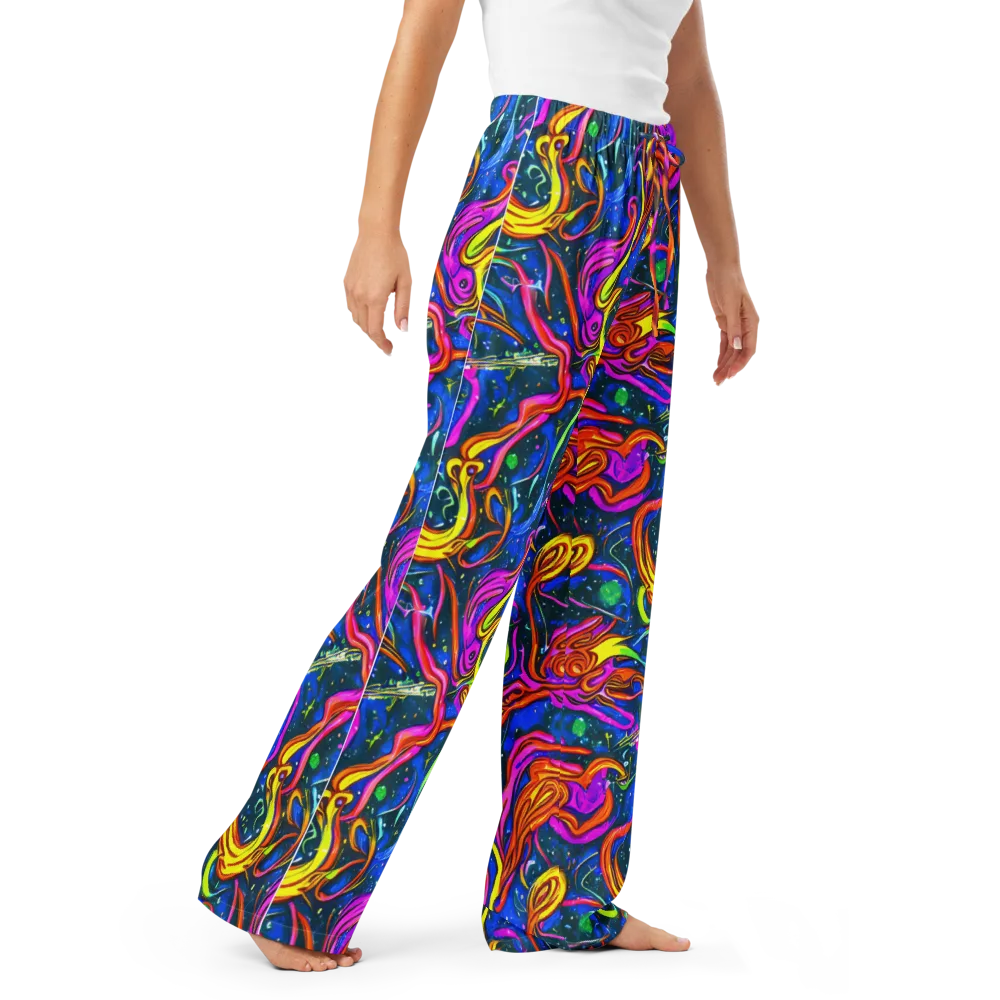 Galaxy Groove on Women's Pajama Pants — Right Front