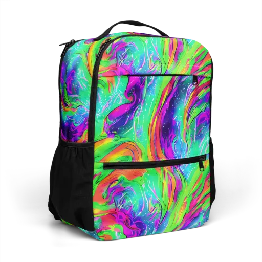 Ultraviolet Splash on a Utility Backpack