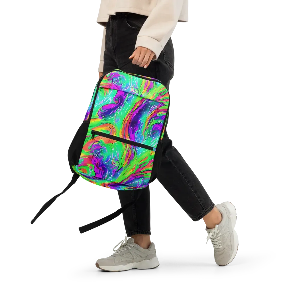 Ultraviolet Splash on Utility Backpack — Front