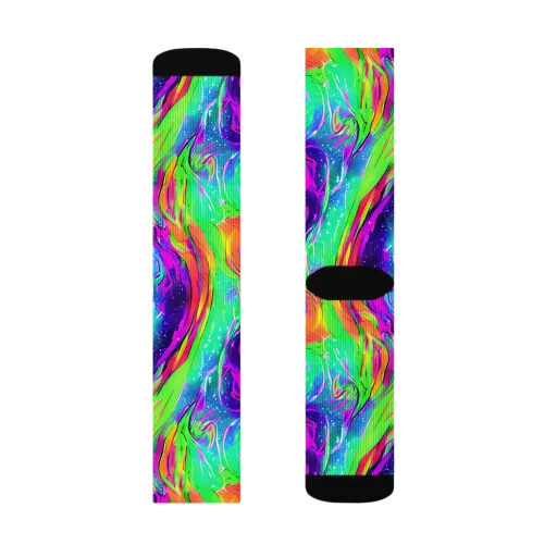 Ultraviolet Splash on a Socks
