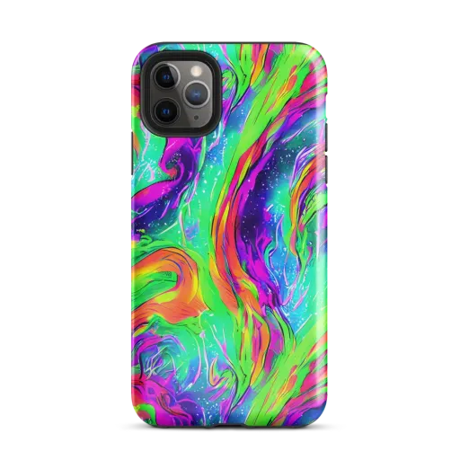 Ultraviolet Splash on a Tough Case for iPhone®
