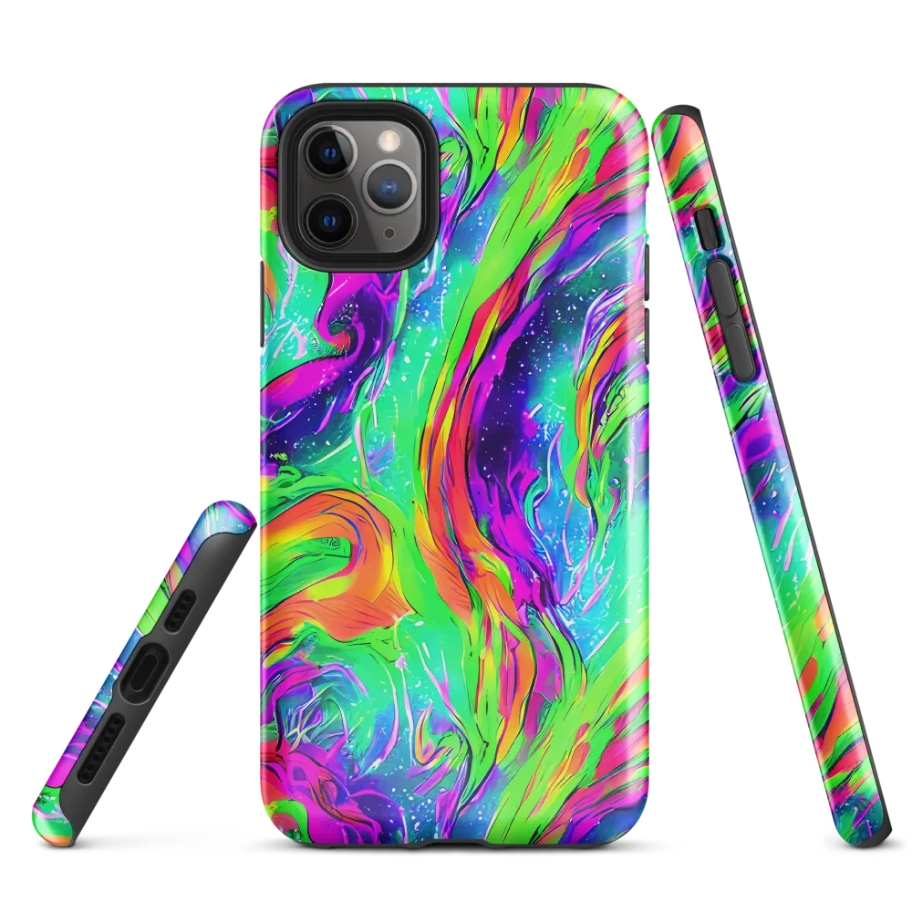 Ultraviolet Splash on Tough Case for iPhone® — Front