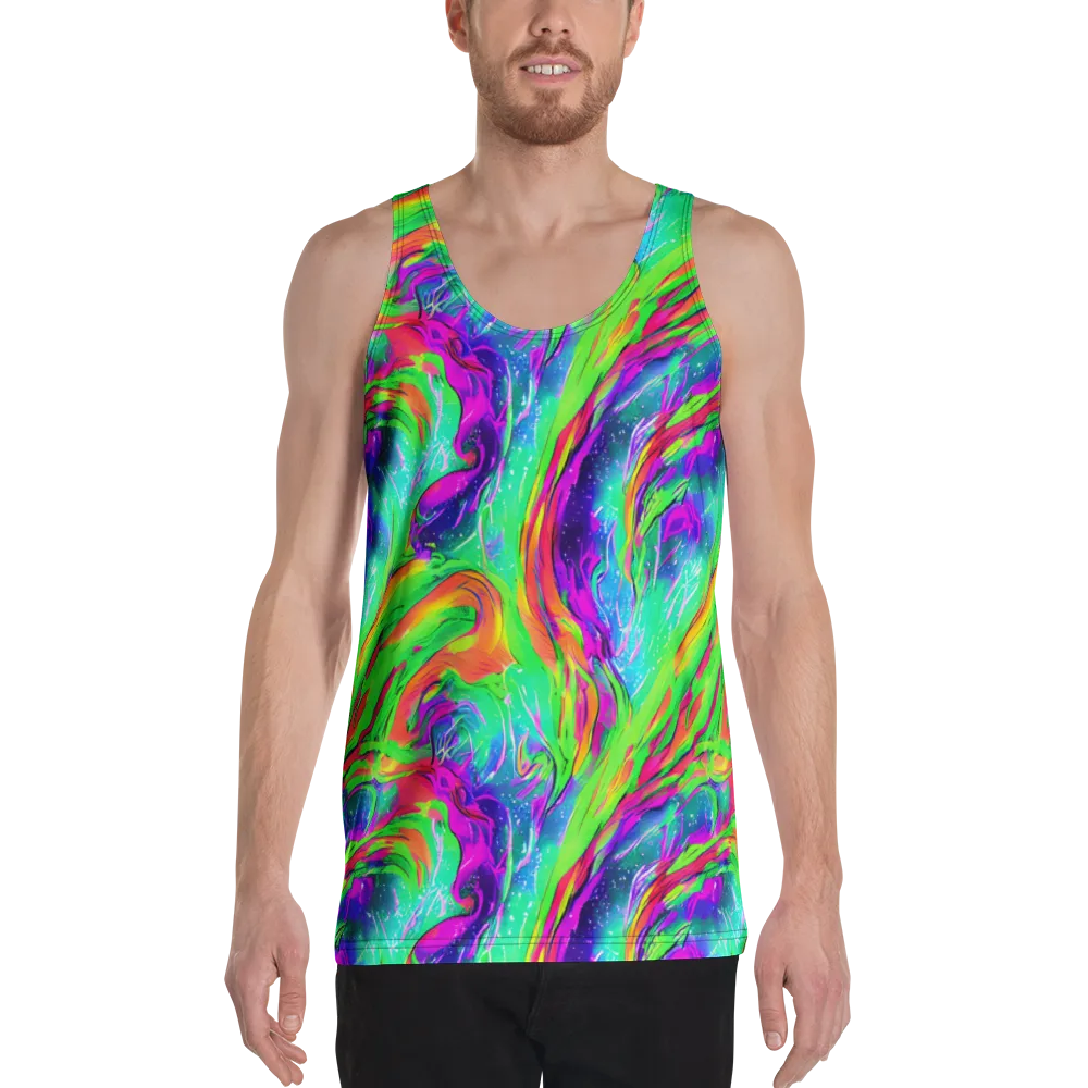 Ultraviolet Splash on Men's Tank Top — Front