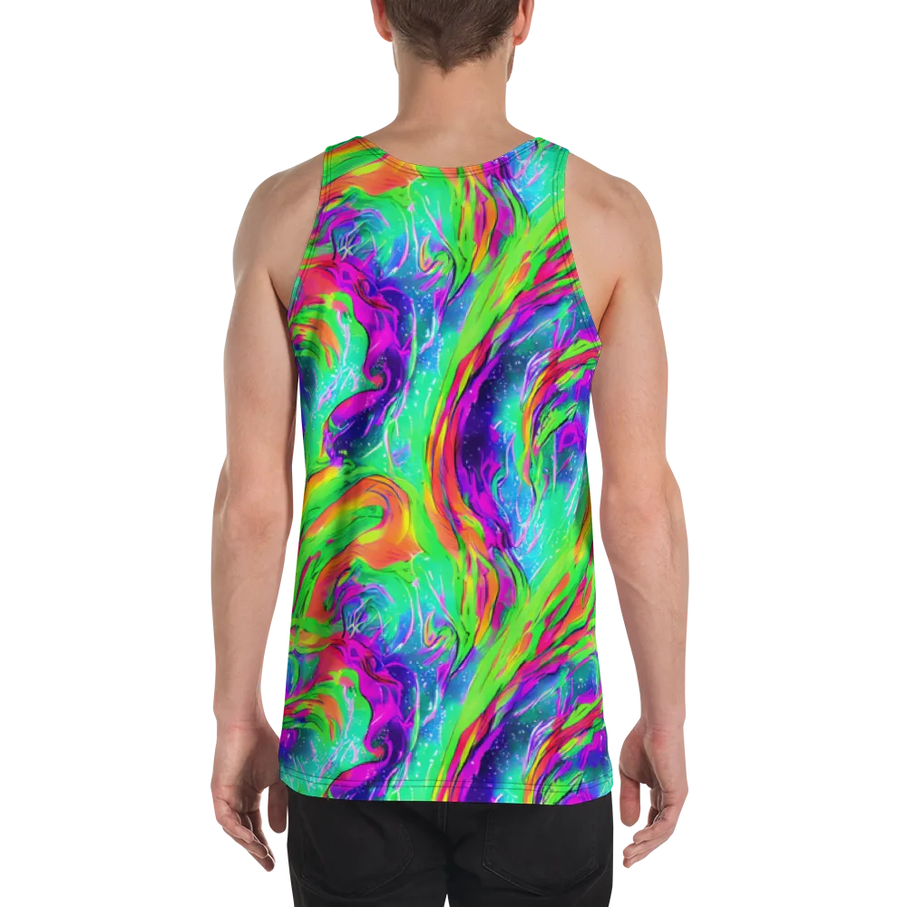 Ultraviolet Splash on Men's Tank Top — Back