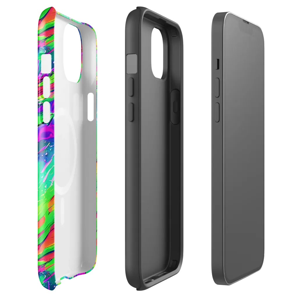 Ultraviolet Splash on MagSafe Tough Case for iPhone® — Front