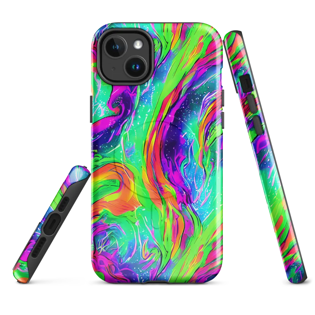 Ultraviolet Splash on MagSafe Tough Case for iPhone® — Front