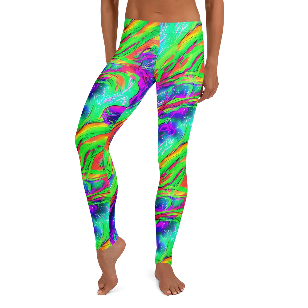 Ultraviolet Splash on Leggings — Front