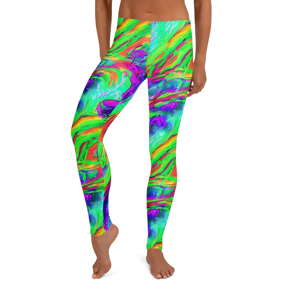 Ultraviolet Splash on Leggings — Front