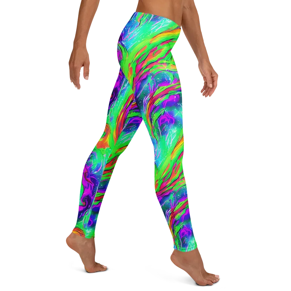 Ultraviolet Splash on Leggings — Right