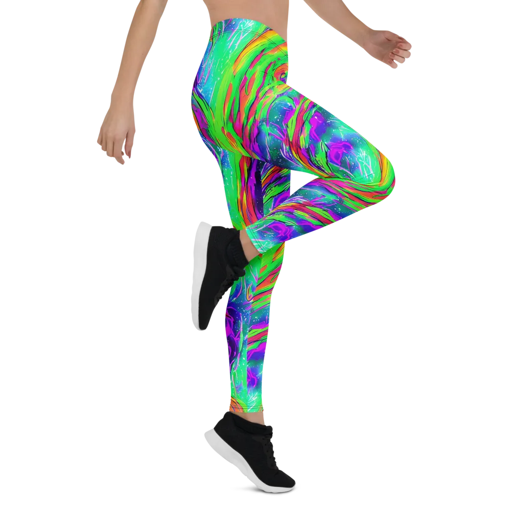 Ultraviolet Splash on Leggings — Right
