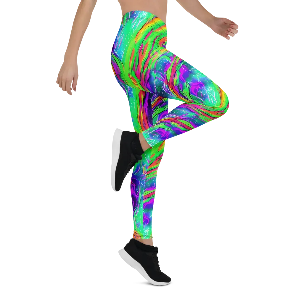 Ultraviolet Splash on Leggings — Right