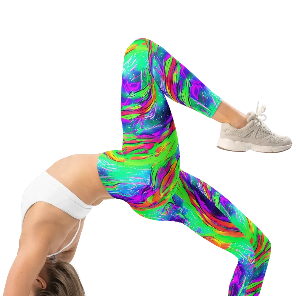 Ultraviolet Splash on Leggings — Right