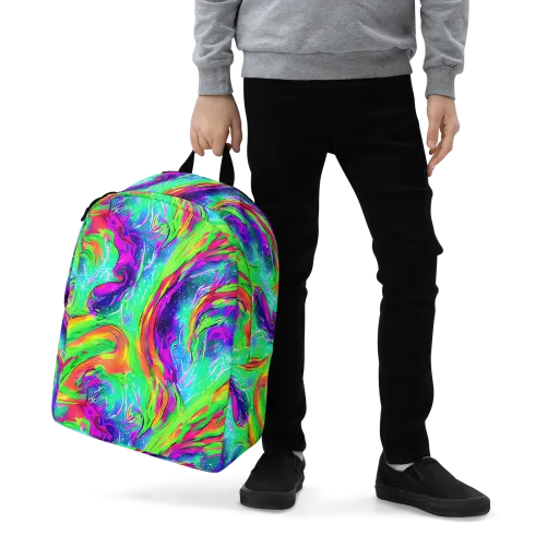 Ultraviolet Splash on a Minimalist Backpack