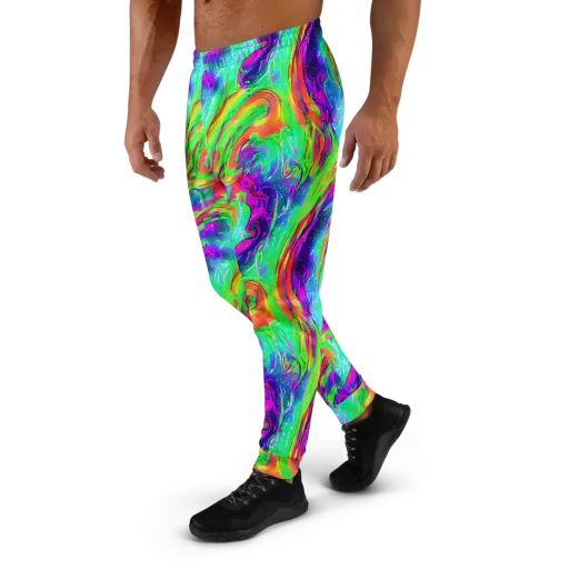 Ultraviolet Splash on a Men's Joggers