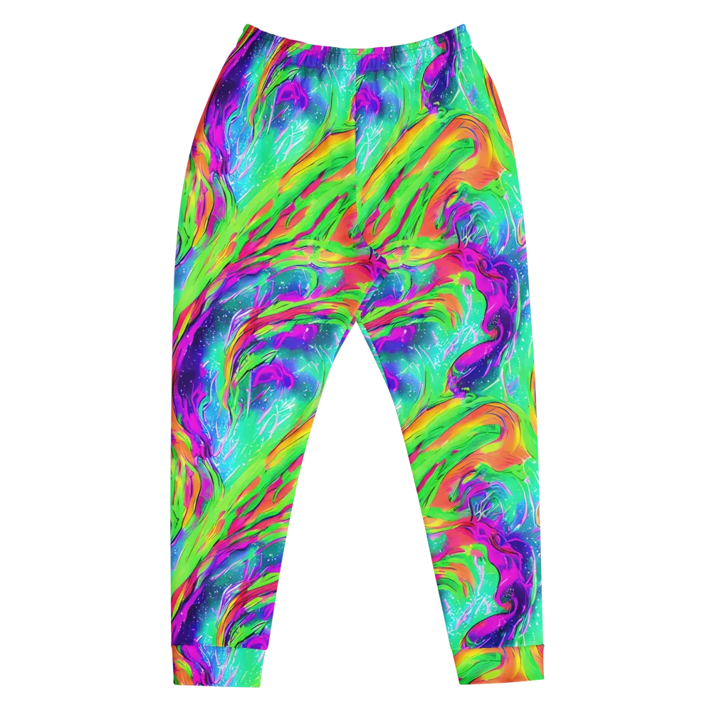 Ultraviolet Splash on Men's Joggers — Front