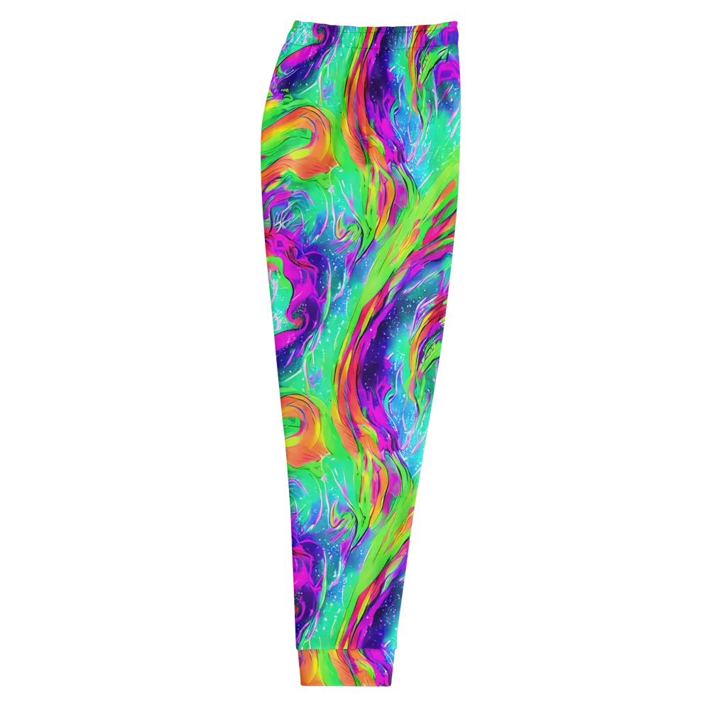Ultraviolet Splash on Men's Joggers — Right