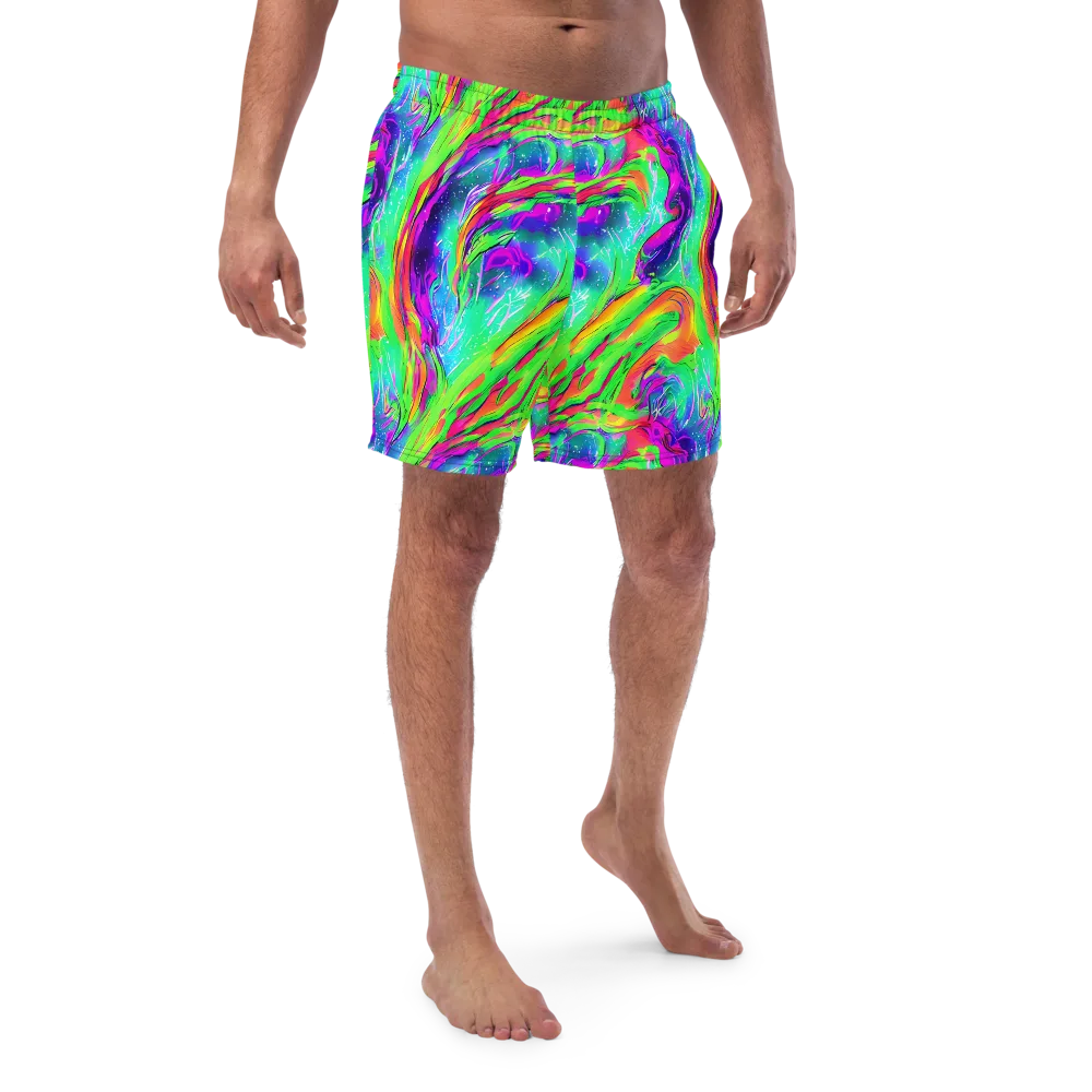 Ultraviolet Splash on Swim Trunks — Front