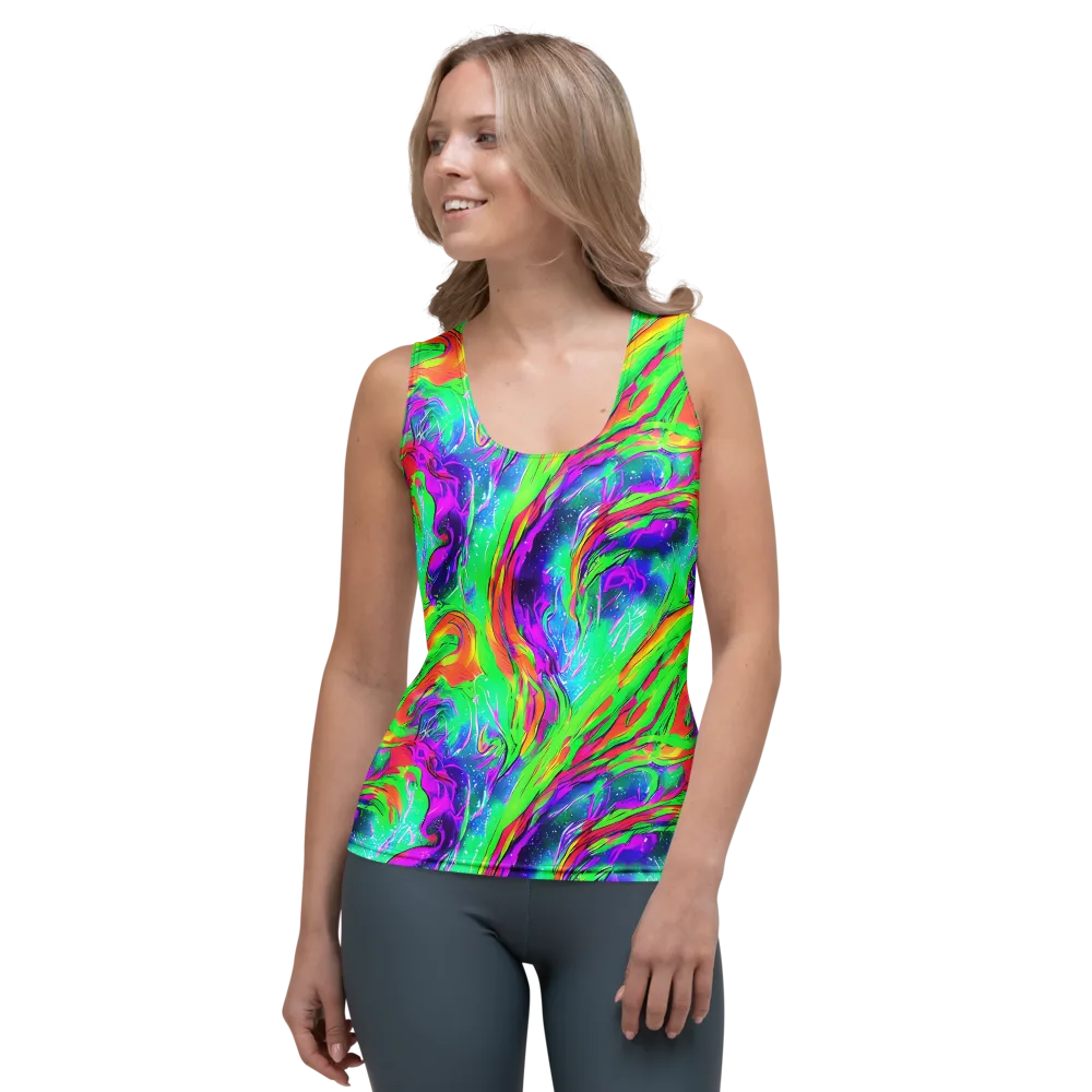 Ultraviolet Splash on Women's Tank Top — Front