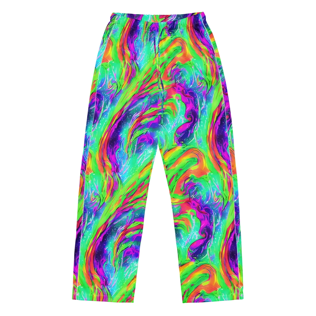 Ultraviolet Splash on Women's Pajama Pants — Front