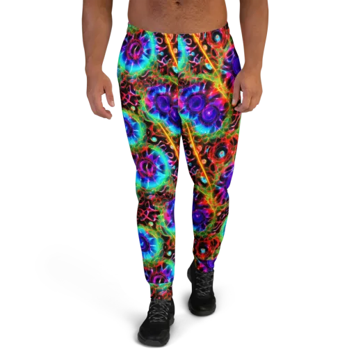 Neon Bloomstorm on a Men's Joggers
