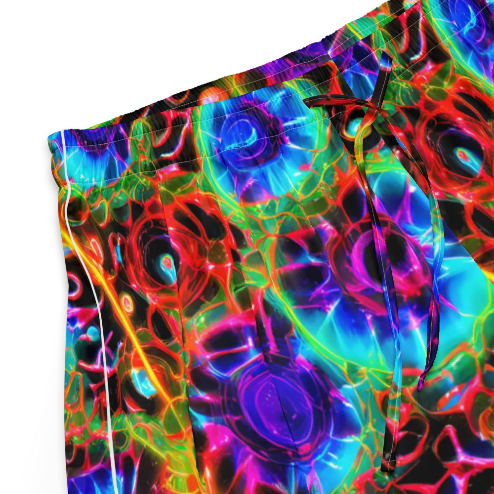 Neon Bloomstorm on Women's Pajama Shorts — Product details