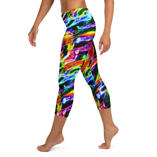 Afterglow Riot on a Capri Leggings