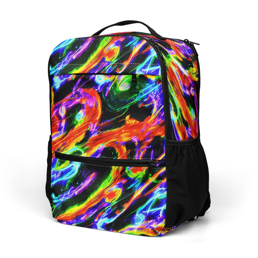 Afterglow Riot on Utility Backpack — Left Front