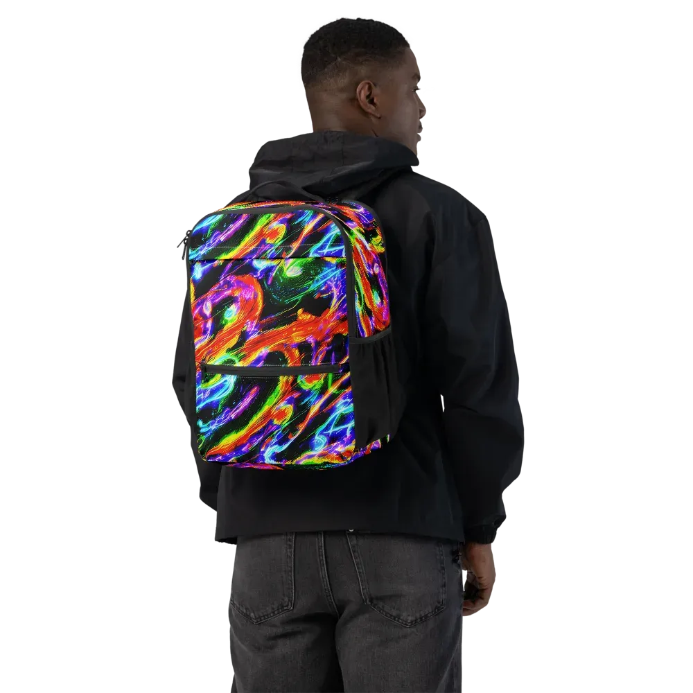 Afterglow Riot on Utility Backpack — Back