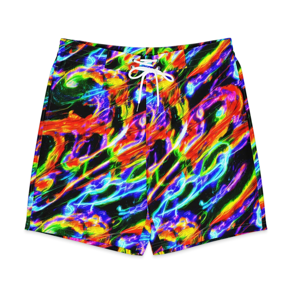 Afterglow Riot on Men's Board Shorts — Front