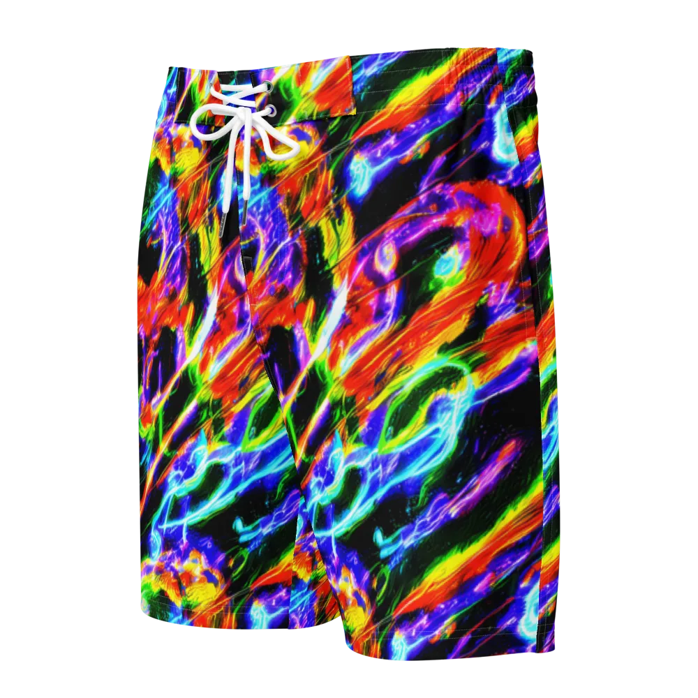Afterglow Riot on Men's Board Shorts — Front