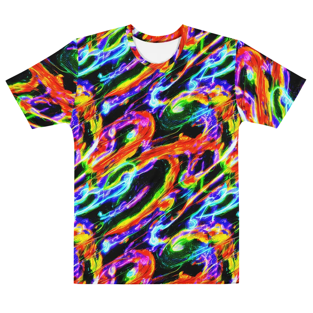 Afterglow Riot on Men's Cotton Crew Neck T-Shirt — Front
