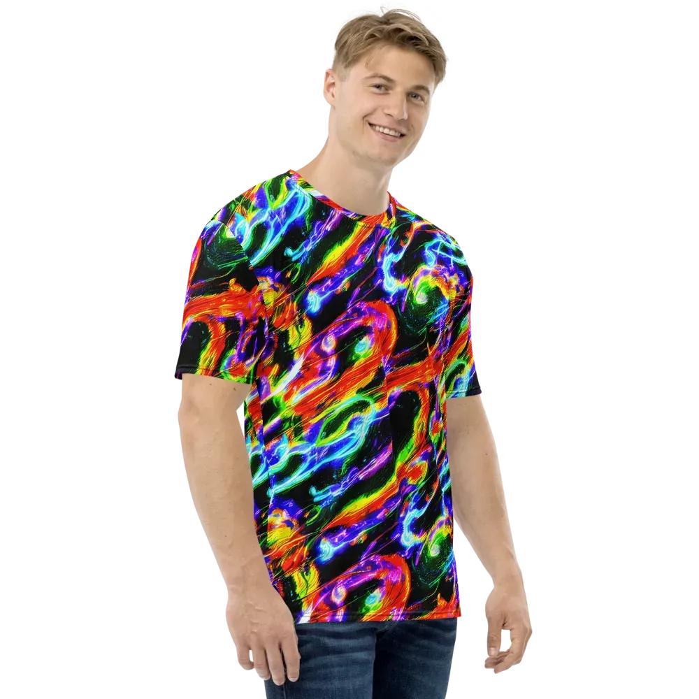 Afterglow Riot on Men's Crew Neck T-Shirt — Right