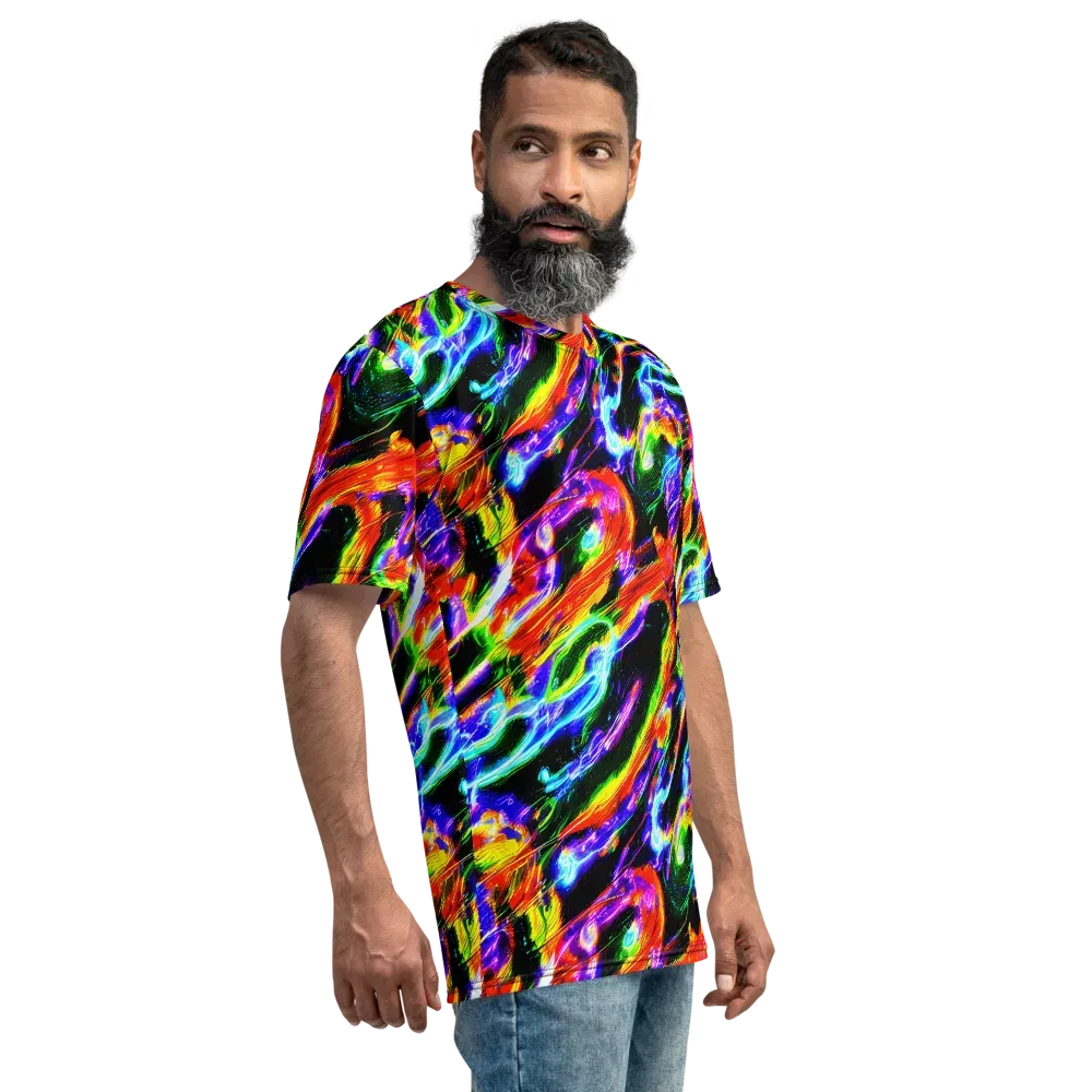 Afterglow Riot on Men's Crew Neck T-Shirt — Right