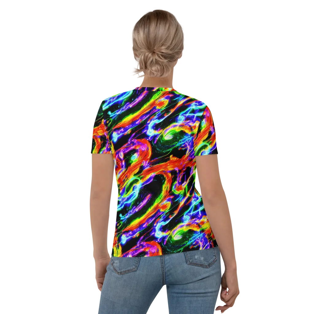 Afterglow Riot on Women's Crew Neck T-Shirt — Back