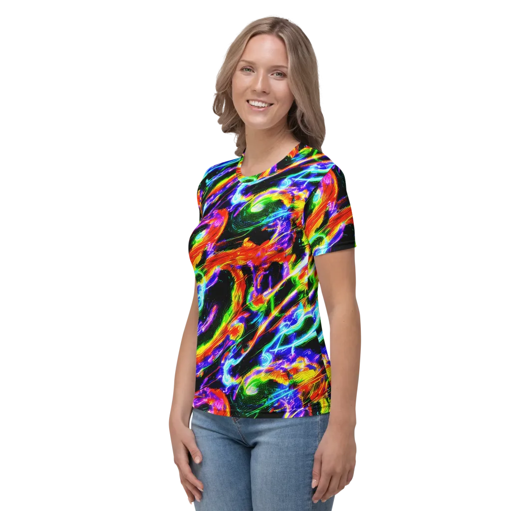 Afterglow Riot on Women's Crew Neck T-Shirt — Left
