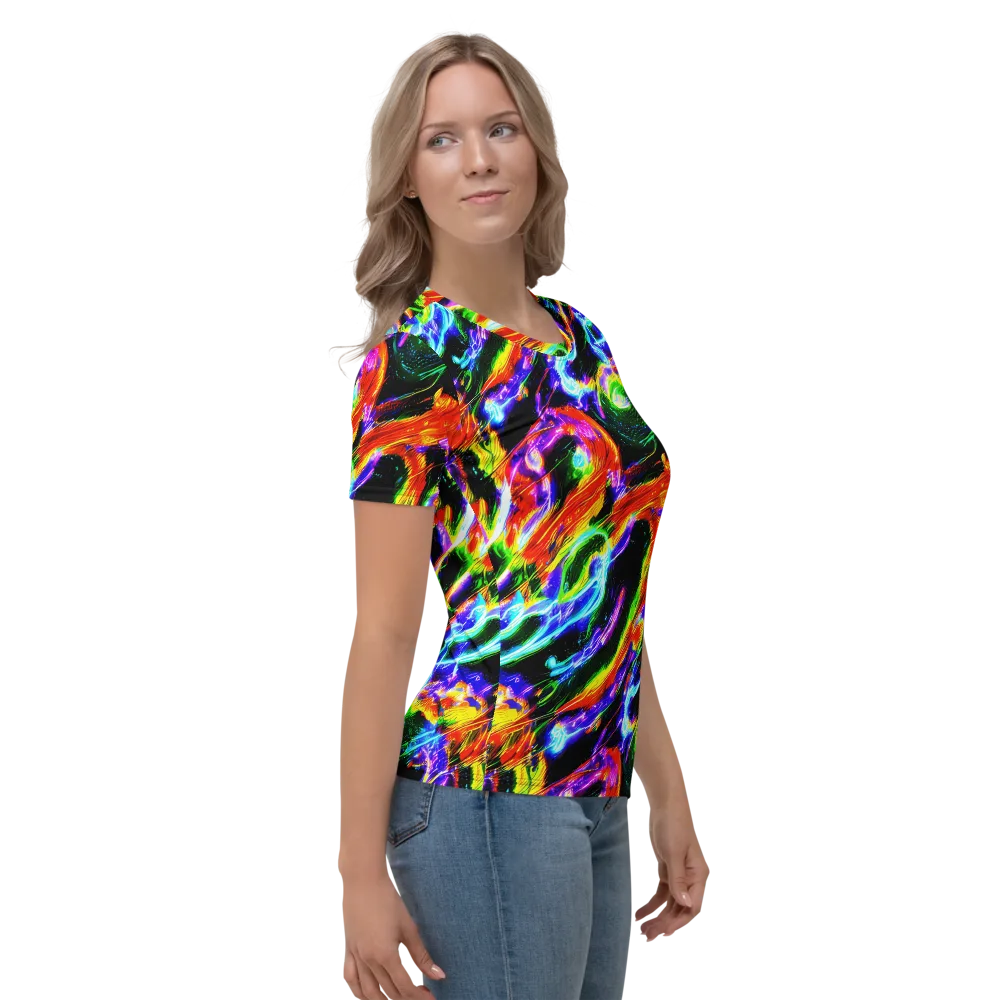 Afterglow Riot on Women's Crew Neck T-Shirt — Right