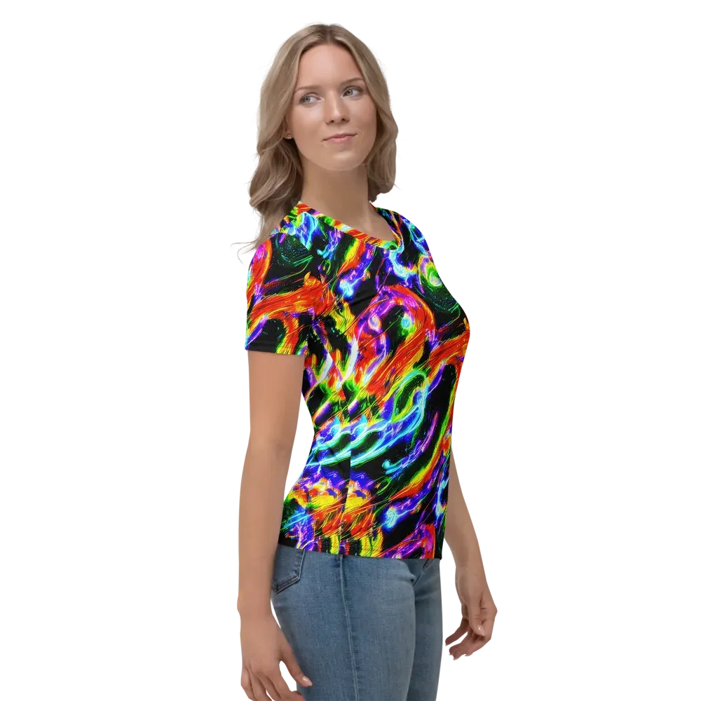 Afterglow Riot on Women's Crew Neck T-Shirt — Right