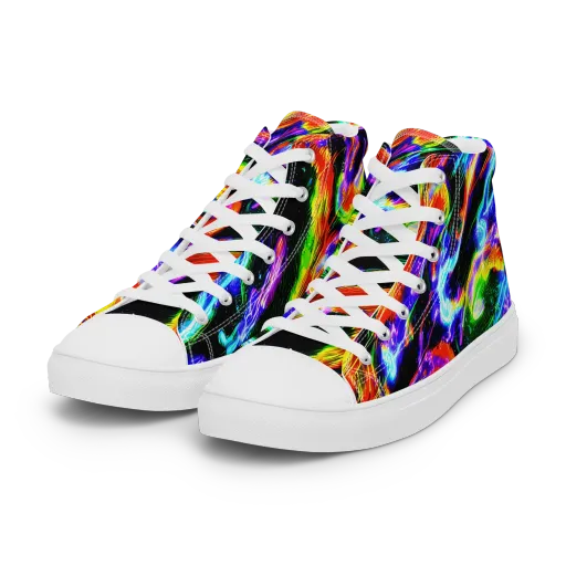 Afterglow Riot on a Women's High Top Canvas Shoes