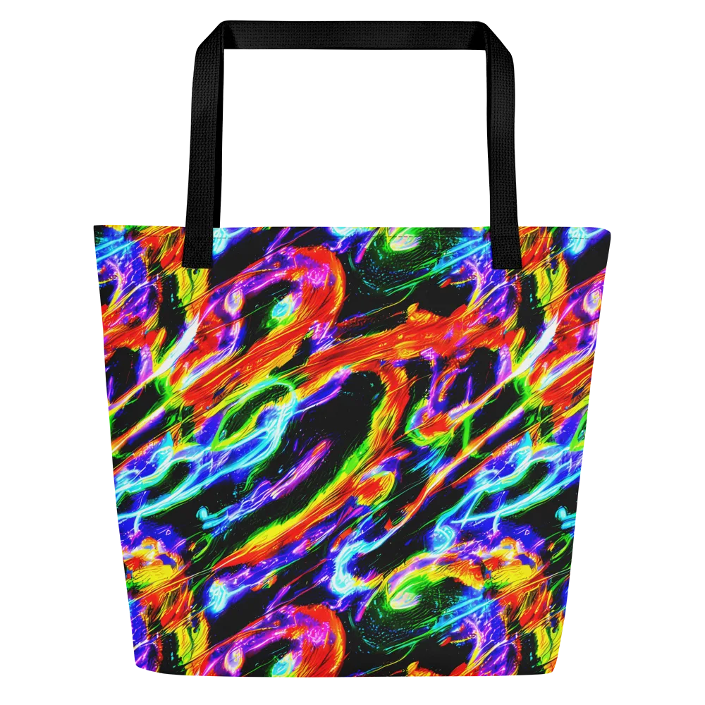 Afterglow Riot on Large Tote Bag W/ Pocket — Front