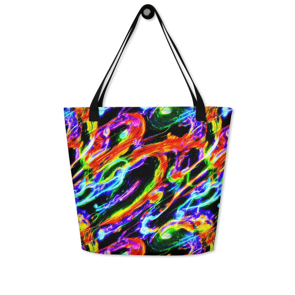 Afterglow Riot on Large Tote Bag W/ Pocket — Front
