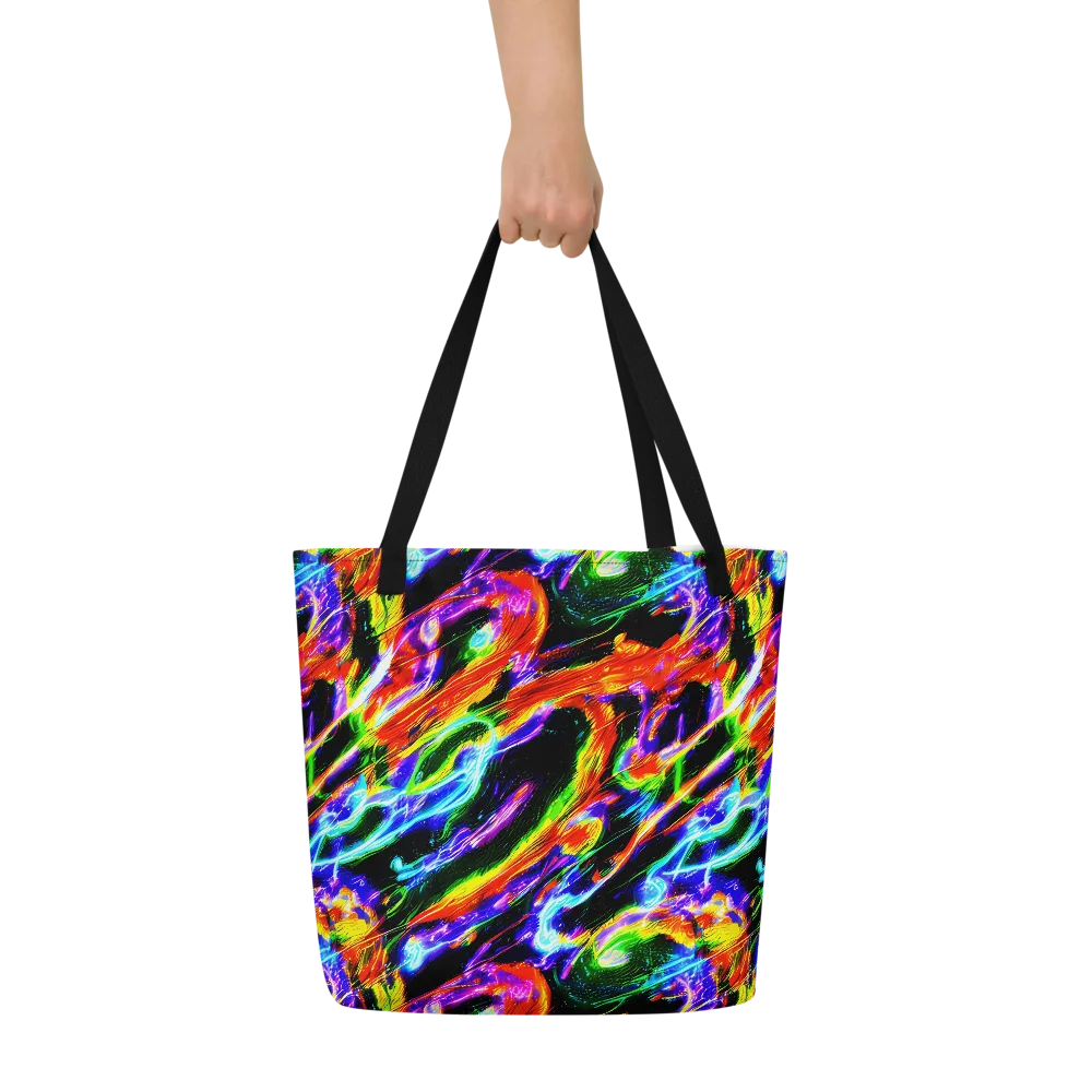 Afterglow Riot on Large Tote Bag W/ Pocket — Front