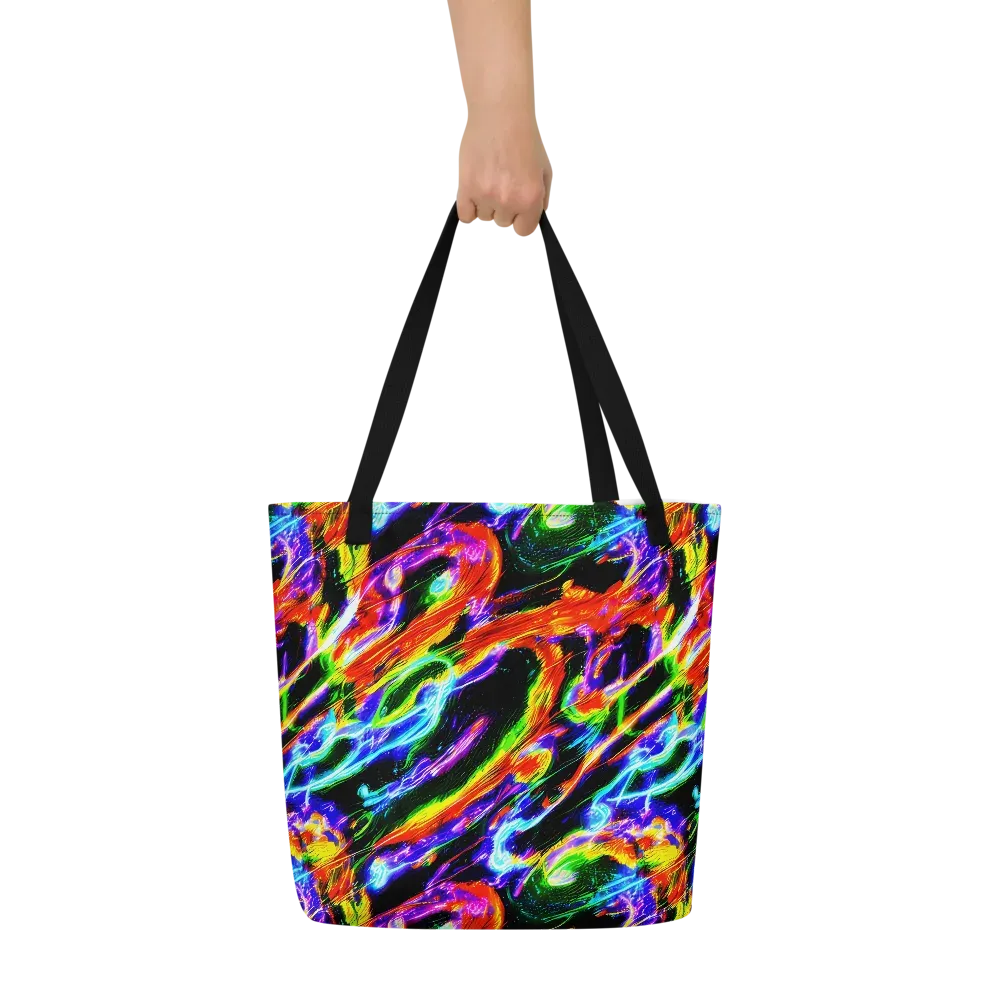 Afterglow Riot on Large Tote Bag W/ Pocket — Front