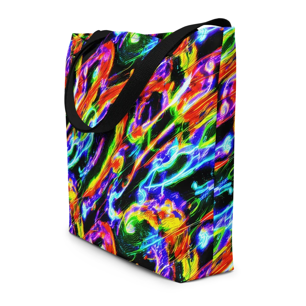 Afterglow Riot on Large Tote Bag W/ Pocket — Front